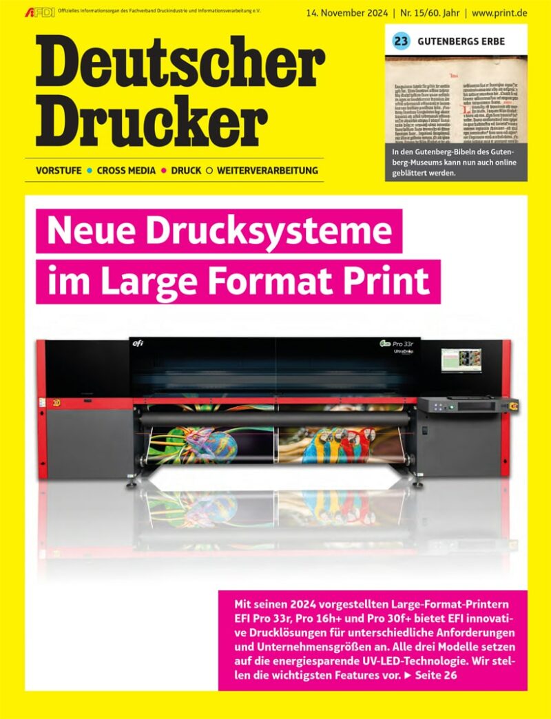 Produkt: Deutscher Drucker 15/2024