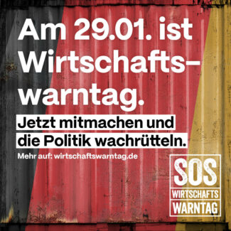 Die Verbände Druck und Medien rufen gemeinsam mit rund 50 Wirtschaftsverbänden und Unternehmerinitiativen zum ersten bundesweiten „Wirtschaftswarntag“ auf.