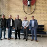 Die Projektgruppe für das Retrofit in Potsdam (v.l.r.): Heiko Heidinger (EAE), Bernhard Schmiedeberg (EAE), Bengt Föbker (PDP), Antonio Katzenmayer (PDP), Conrad Borchert (EAE).